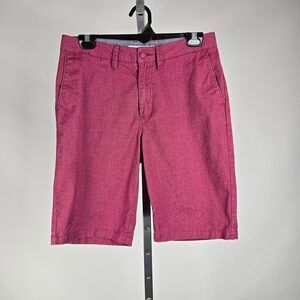 Vans Pink Chambray Bermuda Shorts Size 30